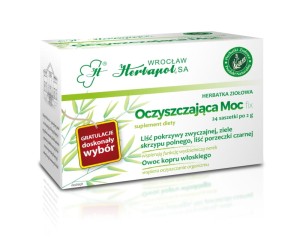 Herbata Ziołowa Herbapol Oczyszczająca Moc 24x2g w saszetkach- naturalna bez aromatów