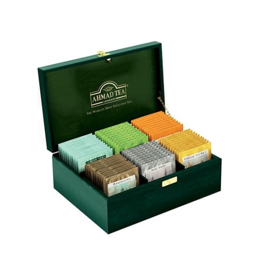 Herbata Ahmad Tea Exclusive Mix 6x10 - w drewnianym prezenterze