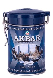 Herbata Czarna Akbar Tea Earl Grey 100g - liściasta z bergamotką w puszce