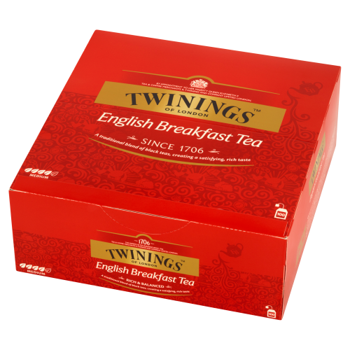 Herbata Twinings English Breakfast 100x2g - czarna śniadaniowa mieszanka herbat w kopertach