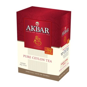 Herbata Czarna Akbar Tea Ceylon 100g - liściasta w kartoniku