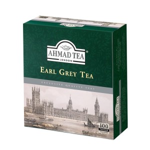 Herbata Ahmad Earl Grey Tea 100 torebek - czarna z nutą bergamotki