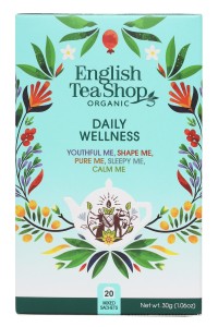 Herbata English Tea Shop Daily Wellness 20 kopert - zestaw herbat  organicznych