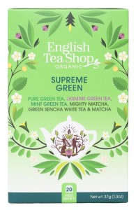 Herbata English Tea Shop Supreme Green 20 kopert - zestaw herbat organicznych