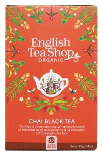 Herbata English Tea Shop Chai Black Tea 20 kopert - organiczna czarna z przyprawami