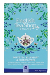 Herbata English Tea Shop White Tea, Blueberry & Elderflower 20 kopert - organiczna biała z jagodą i bzem