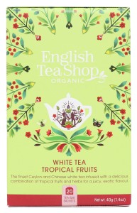 Herbata English Tea Shop White Tea Tropical Fruits 20 kopert - organiczna biała z tropikalnymi owocami