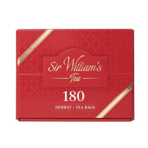 Zestaw herbat Sir William's Tea 180 kopert w tekturowym prezenterze - 12 smaków herbat po 15 torebek