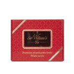 Zestaw herbat Sir William's Tea drewniana skrzynka 90 kopert - 6 smaków herbaty po 15 torebek.
