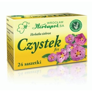 Herbata Ziołowa Herbapol Czystek 24x1,4g w saszetkach - naturalna, bez aromatów