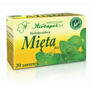 Herbata Ziołowa Herbapol Mięta 20x2g w saszetkach - naturalna, bez aromatów