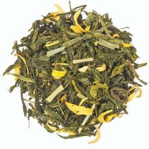 Herbata Zielona Sencha Kaktusowa 50g - z kwiatem pomarańczy 