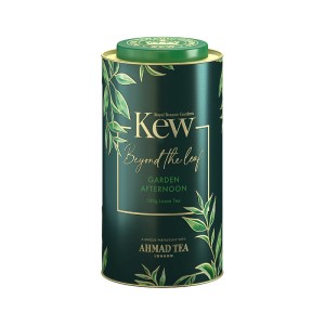 Herbata Ahmad Kew Garden Afternoon 100g w puszce - liściasta mieszanka czarnych herbat