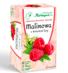 Herbata Herbapol Malinowa z kwiatem lipy 20x3g w saszetkach - owocowo-ziołowa