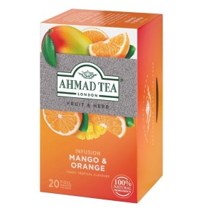 Herbata Ahmad Tea Mango & Orange 20 kopert - naturalna owocowa