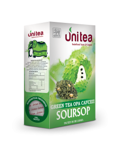 Herbata Unitea Soursop Green Tea OPA 100g - zielona z owocem flaszowca