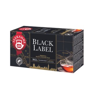 Herbata Teekanne Black Label 20 kopert - mocna czarna herbata
