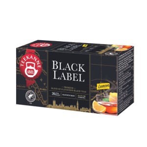 Herbata Teekanne Black Label Lemon 20 kopert - czarna z cytryną
