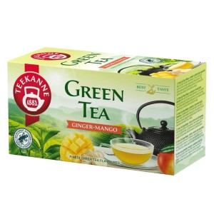 Herbata Zielona Teekanne Green Tea Ginger & Mango 20x1,75g - imbirowa z mango w kopertach