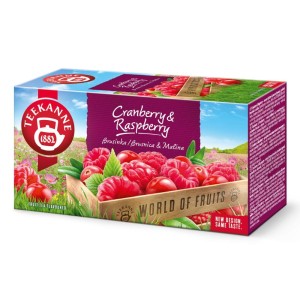 Herbata Teekanne Cranberry & Raspberry 20 kopert -  żurawinowo-malinowa