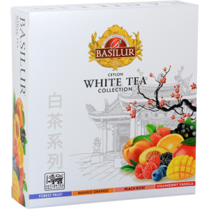 Zestaw Herbat Basilur Assorted White Tea 40 kopert - 4 smaki białych herbat