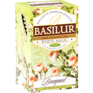 Herbata Basilur Bouquet White Magic 25 kopert - ekspresowa milk oolong