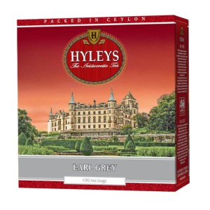 Herbata Hyleys English Earl Grey 100 torebek - czarna z aromatem bergamotki