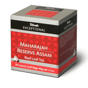 Herbata Dilmah Exceptional Maharajah Reserve Assam 20x2g - czarna indyjska w piramidkach