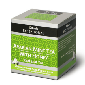 Herbata Dilmah Exceptional Arabian Mint Tea with Honey 20x2g –czarna z miętą i miodem