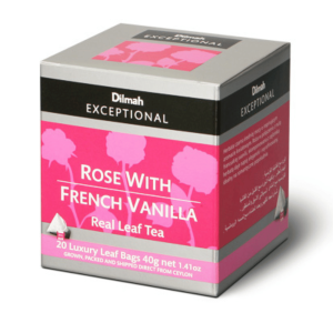 Herbata Dilmah Exceptional Rose with French Vanilla  20x2g - waniliowo-różana