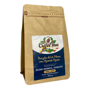 Kawa Coffee Ina Brazylia Uganda Blend 250g ziarnista - 70% Arabica, 30% Robusta