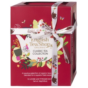 Herbata English Tea Shop Classic Tea Collection Red 12 piramidek - zestaw organicznych herbat czerwony