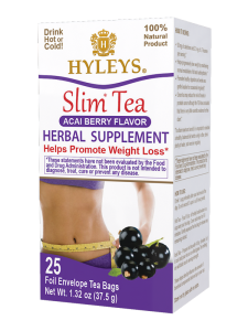 Herbata Hyleys Slim Tea Acai Berry 25 kopert - zielona, 100% naturalne składniki