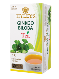 Herbata zielona Hyleys Ginkgo Biloba Tea 25 kopert - 100% naturalne składniki
