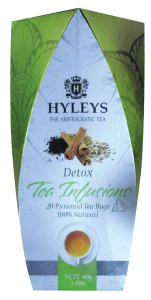 Herbata Hyleys Tea Infusions Detox 20 piramidek - czarna, 100% naturalne składniki