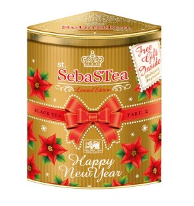 Herbata SebaSTea Happy New Year Part II 100g w puszce - Czarna  o smaku pomarańczy 