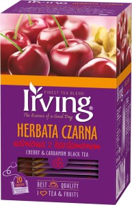 Herbata Irving Czarna Wiśniowa z Kardamonem 20 kopert