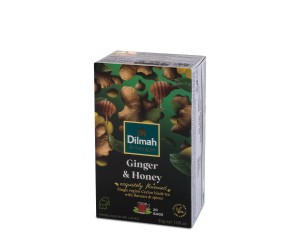 Herbata Dilmah  Ginger & Honey 20x1,5g - ekspresowa czarna o smaku imbiru z miodem