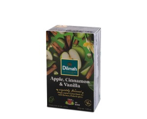 Herbata Dilmah Apple, Cinnamon & Vanilla 20x1,5g - ekspresowa czarna o smaku jabłkowo-korzennym