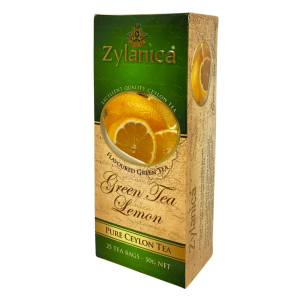 Herbata Zielona Zylanica Green Tea Lemon 25 torebek - cytrynowa w torebkach