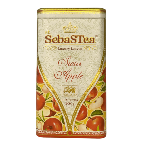 Herbata SebaSTea Swiss Apple 100g puszka - czarna o smaku jabłek w czekoladzie