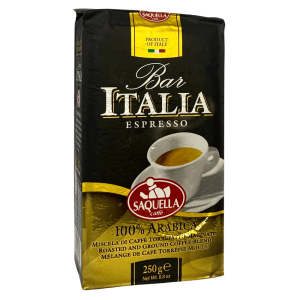 Kawa Saquella Bar Italia Espresso 250g - mielona 100% arabika