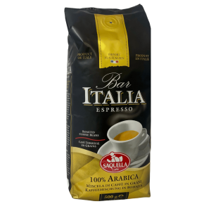 Kawa Saquella Bar Italia Espresso 500g - ziarnista 100% arabika