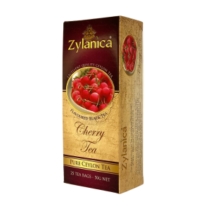 Herbata Czarna Zylanica Cherry Tea 25x2g - wiśniowa w torebkach