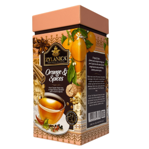 Herbata Zylanica Orange & Spices 200g w puszce - czarna z korzennymi przyprawami i nutą pomarańczy