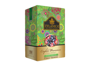 Herbata Zielona Zylanica Ceylon Premium Green Tea Forest Berries 100g - liściasta z owocami leśnymi