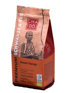 Herbata Cha Do Sweet Orange 100g Indyjska Czarna WFTO z naturalnym olejkiem z pomarańczy