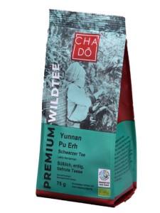 Herbata Cha Do Yunnan Pu Erh 75g chińska  WFTO