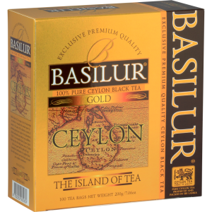 Herbata Basilur Island of Tea Ceylon Gold 100 torebek - delikatna w torebkach