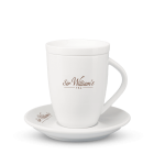 Kubek Sir William's Tea 250 ml do parzenia herbaty - z talerzykiem i pokrywką